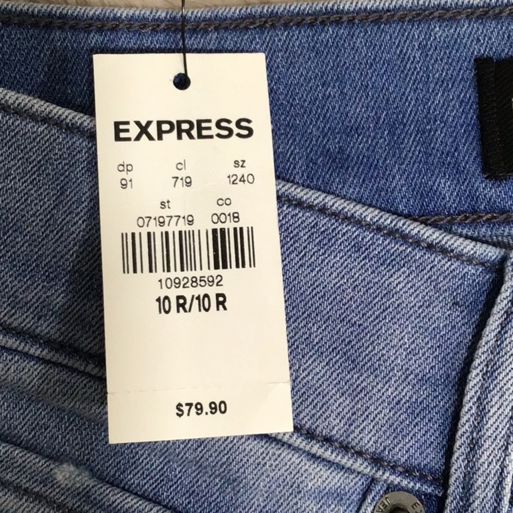 🆕 Express Ripped Knee Skinny Jeans High Rise - Picture 13 of 13